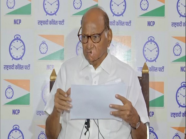 Nationalist Congress Party Chief Sharad Pawar. (Photo/ANI)