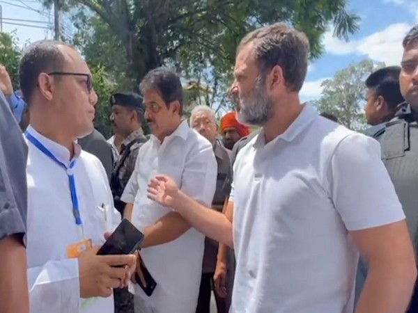 Congress leader Rahul Gandhi in Manipur (Photo/Twitter @RahulGandhi)