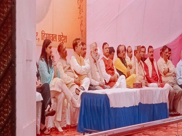 Prabuddha Jan Sammelan program of the Shimla parliamentary constituency. (Photo Credit - Twitter: @rajeevbindal)