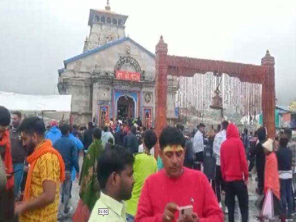 Devotees at Kedarnath Dham (Photo/ANI) 