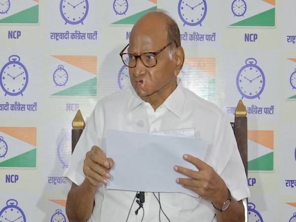 Nationalist Congress Party Chief Sharad Pawar. (Photo/ANI)