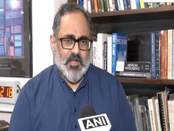 Union Minister of State for Electronics and Technology Rajeev Chandrasekhar (Photo/ANI)