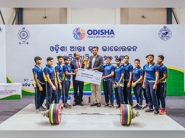 Sports Hostel Bhubaneswar winning All Odisha Inter Club Weightlifting Championship (Image: Odisha Sports)