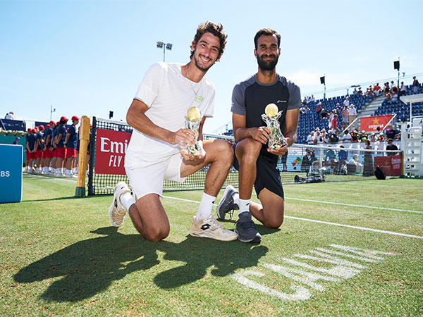Lloyd Harris and Yuki Bhambri (Photo: Mallorca Championships / Twitter)