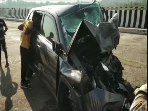 Road accident in Korba. (Photo/ANI)