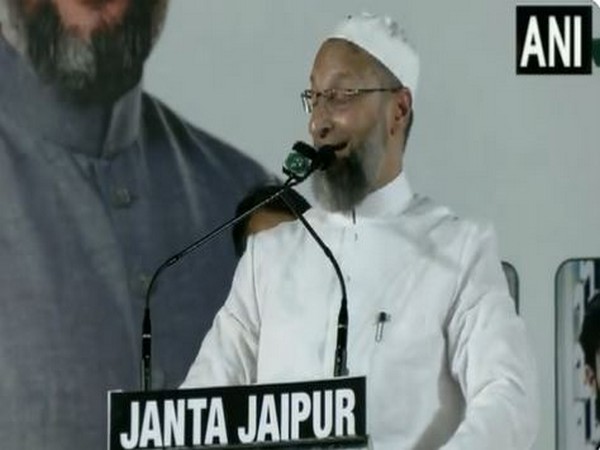 AIMIM chief Asaduddin Owaisi at Jaipur (File Photo/ANI)