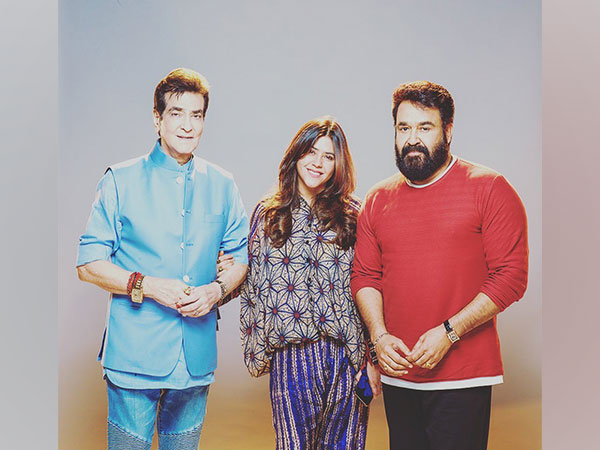 Ektaa Kapoor, Jeetendra and Mohanlal (Image Source: Instagram)