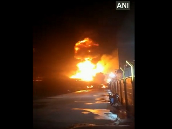 A fire broke out in a chemical factory (Photo/ANI)