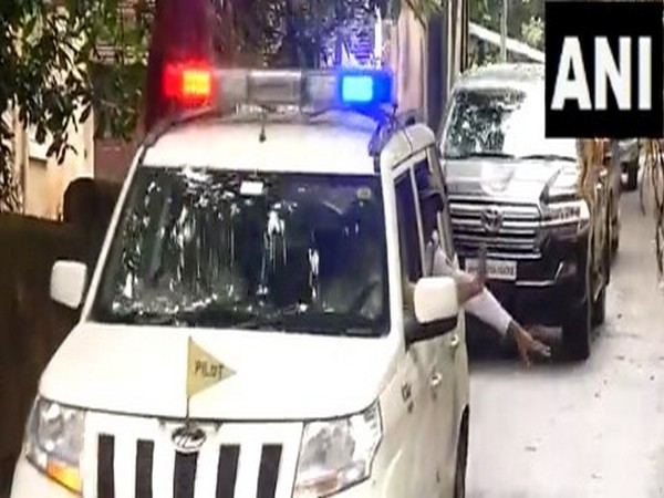 Sharad Pawar leaves his residence (Photo/ANI)
