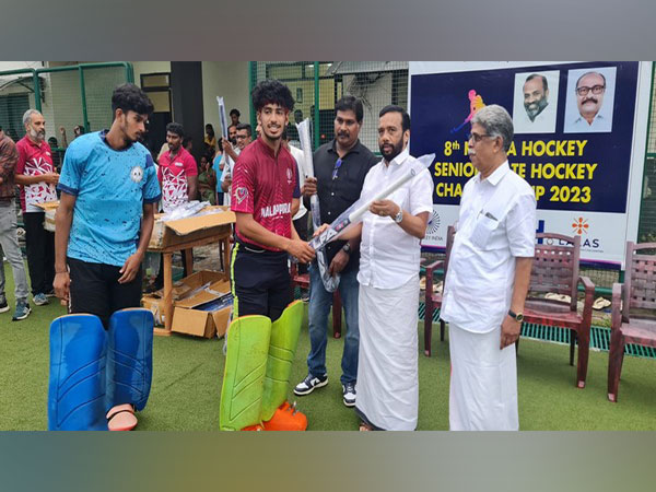 Hockey India distributes equipment to state member units and academies (Image: HI)