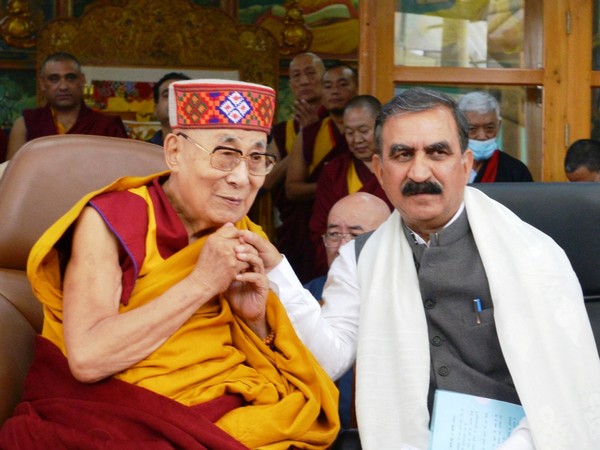 Himachal Pradesh CM Thakur Sukhvinder Singh Sukhu extended warm greetings to the Tibetan spiritual leader, the Dalai Lama, on the occasion of his 88th birthday. (Photo/ANI)