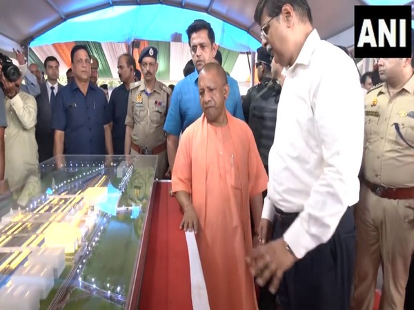 UP CM Yogi oversees preparations ahead of PM Modi's visit. (Photo/ANI)
