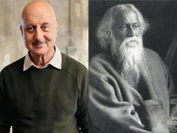 Anupam Kher, Rabindranath Tagore (Image source: Twitter)