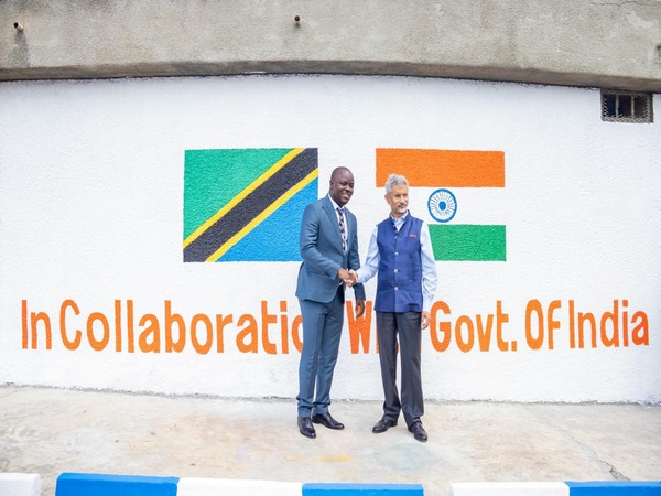 External Affairs Minister S Jaishankar visits water project in the Kibamba on Friday (Photo Credits: Twitter/@DrSJaishankar)