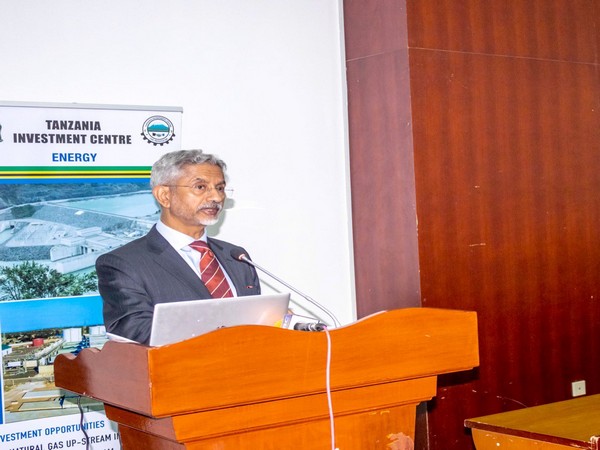 EAM S Jaishankar addresses India-Tanzania business conclave in Dar es Salaam. (Photo Credit:Twitter/@DrSJaishankar)