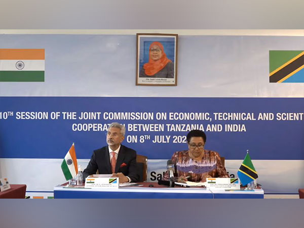 EAM Jaishankar in Tanzania. (Photo: Grab from video of address, Youtube//MEA)