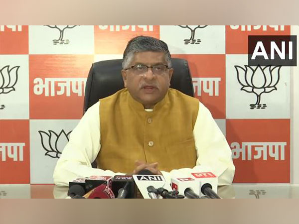 BJP MP Ravi Shankar Prasad (Photo/ANI)