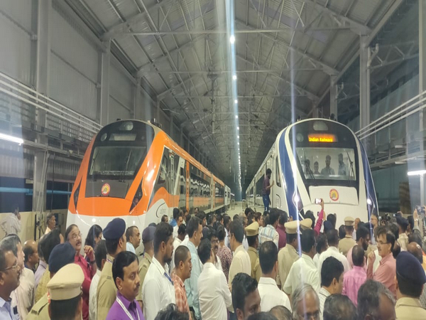 Vande Bharat Express stationed at ICF in Chennai (Photo/ANI)