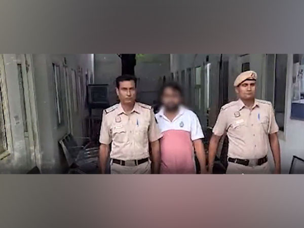 Arrested accused in police custody. (Photo Credit - Delhi Police)