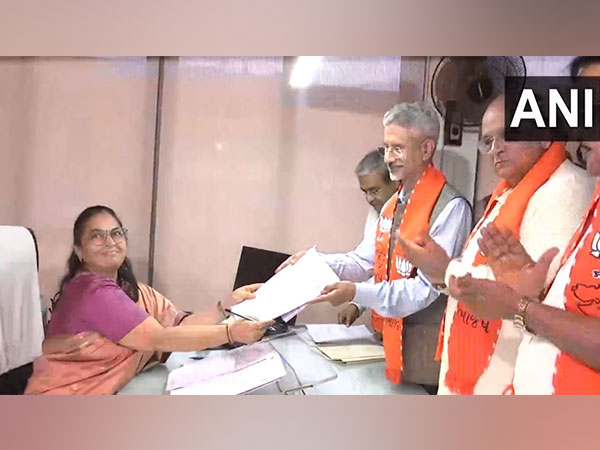 Gujarat: EAM S Jaishankar files nomination papers for upcoming Rajya Sabha polls (Image: ANI)