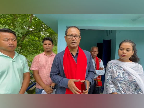 Assam Deputy Speaker Numal Momin oversees Jal Jeevan Mission schemes. (Photo/ANI)