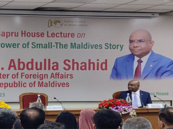 Maldives Foreign Minister Abdulla Shahid in Delhi. (Photo: ANI)