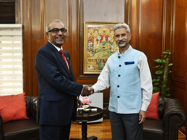 Canadian Member of Parliament Chandrakanth Arya and External Affairs Minister S Jaishankar. (Photo Credit - Twitter: @DrSJaishankar)