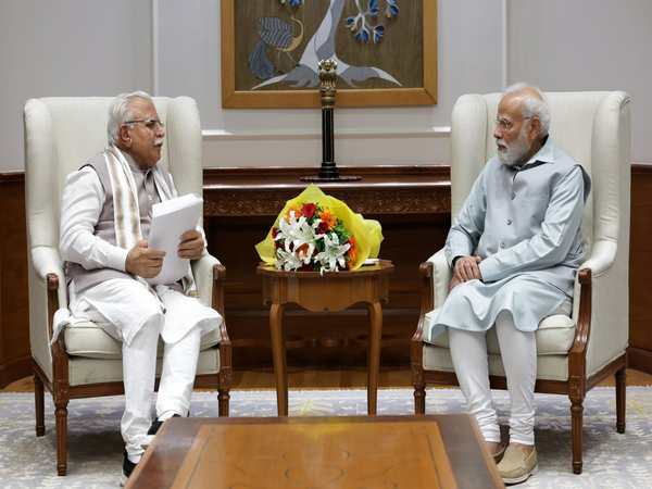 Haryana CM meets PM Modi (Photo/ANI)