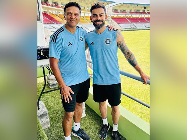 Rahul Dravid and Virat Kohli. (Photo- Virat Kohli Instagram)