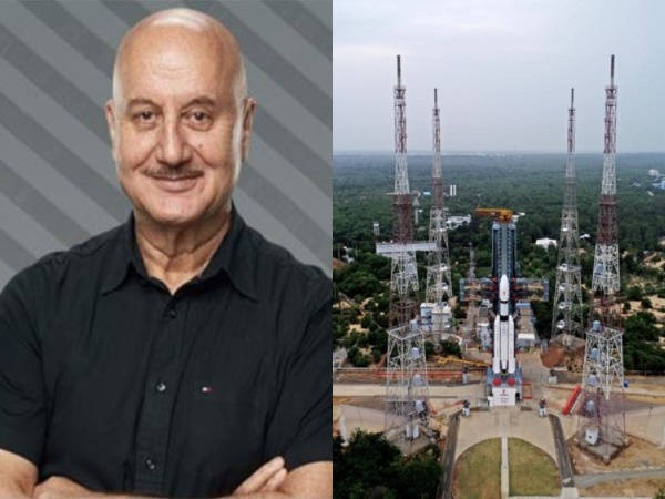 Anupam Kher (Image Source: Instagram), Chandrayaan-3 mission (Images tweeted by @isro) 