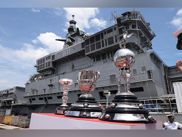 Durand Cup Trophy in INS Vikrant (Image: AIFF)