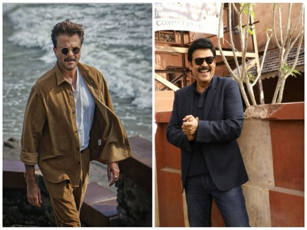 Actors  Anil Kapoor and Venkatesh Daggubati (Image source: Twitter)