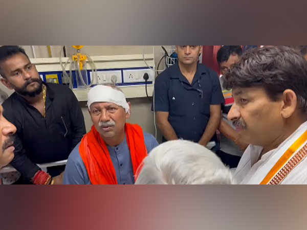 BJP committee members visit injured BJP workers at IGIMS hopital in Patna (Image/ANI) (Photo/ANI)