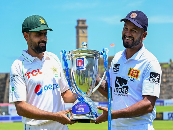 Babar Azam and Dimuth Karunaratne (Image: Twitter/ ICC) 