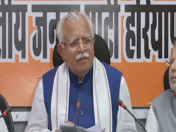 Haryana Chief Minister Manohar Lal Khattar (Photo/ANI)