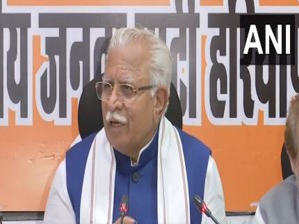 Haryana Chief Minister Manohar Lal Khattar (Photo/ANI)