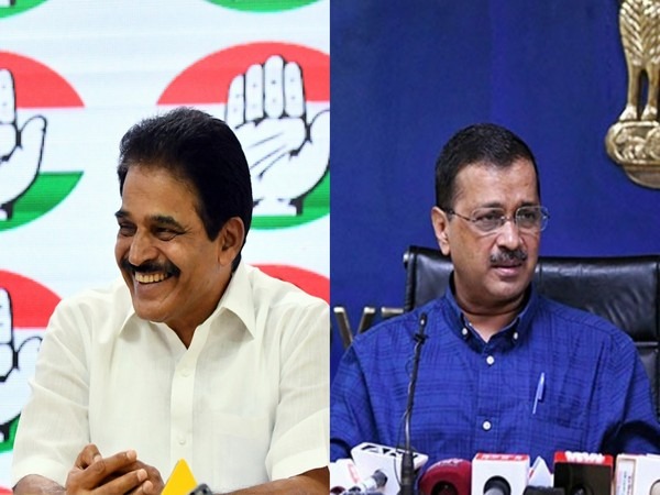 Congress General Secretary KC Venugopal and Delhi CM Arvind Kejriwal (File Photo/ANI)