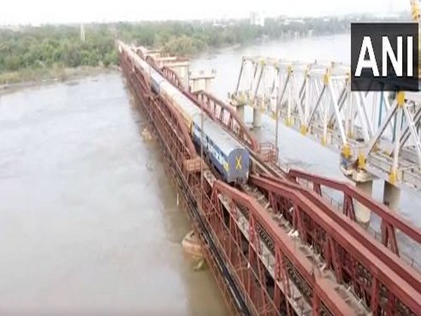 Drone visual from old Yamuna bridge(Photo/ANI)
