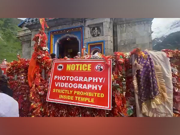 Photography banned inside Kedarnath Temple (Image/ANI)