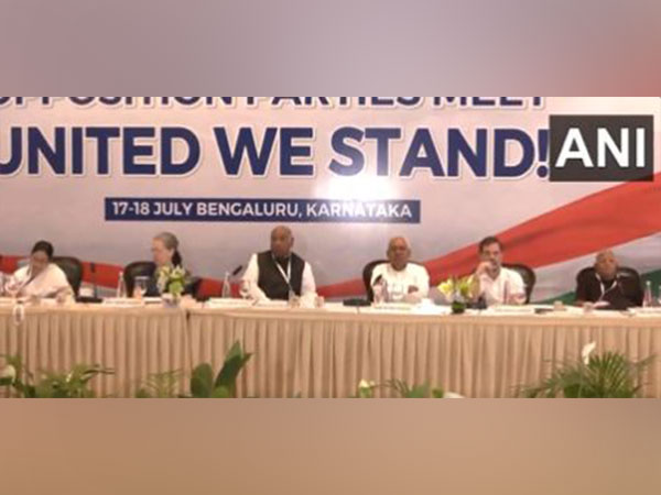 Opposition parties' meeting underway in Karnataka's Bengaluru (Photo/ANI)