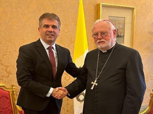 Israel’s Foreign Minister Eli Cohen with his Vatican counterpart Archbishop Paul Gallagher (Image Credit: Twitter/@elicoh1)