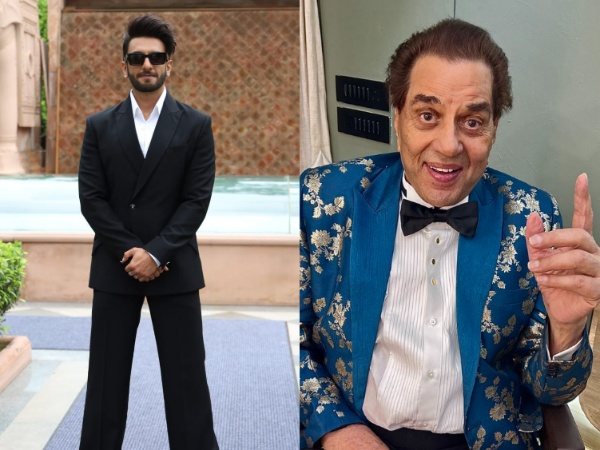 Ranveer Singh (Image source: Twitter), Dharmendra (Image source: Instagram)