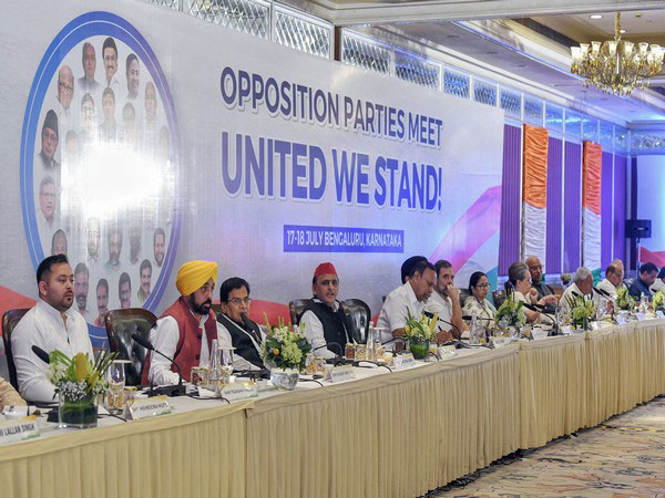 Visual from the second day of the joint Opposition meeting (Photo/ANI)