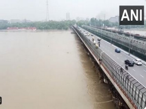 Visuals of Yamuna from ITO (Photo/ANI)