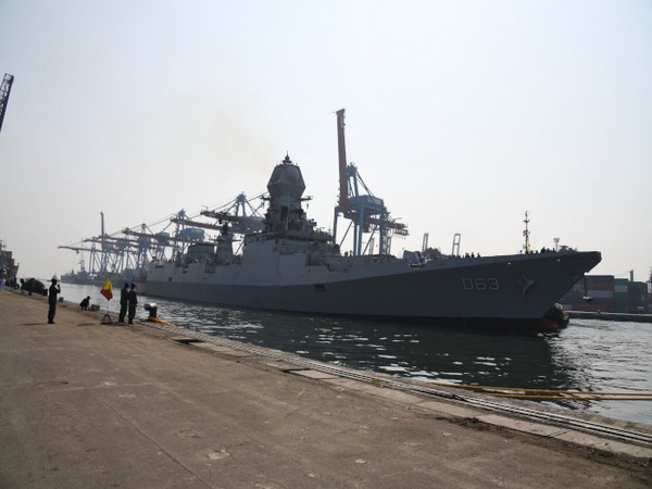 INS Sahyadri and INS Kolkata arrived in Indonesia's Jakarta (Photo Credit: Indian Navy)