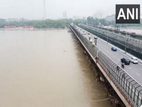 Visuals of Yamuna from ITO (Photo/ANI) 