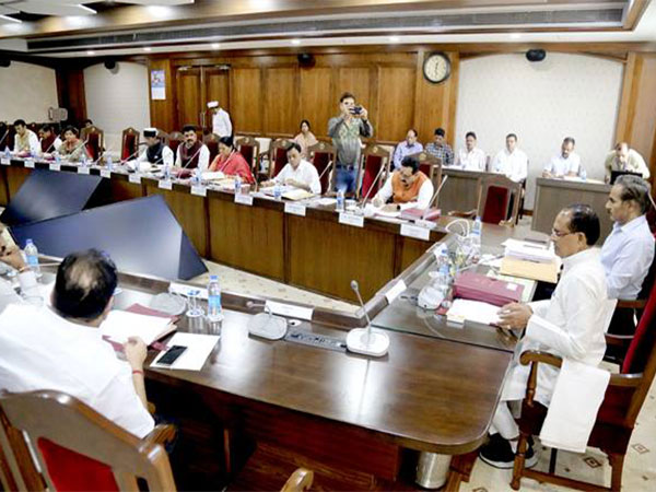 Cabinet meeting chaired by CM Shivraj Singh Chouhan (Photo/ANI)