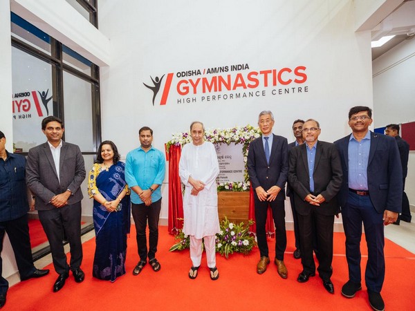 Chief Minister Naveen Patnaik while inaugurating Gymnastics High Performance Centre and the new Hockey High Performance Centre at the Kalinga Stadium (Photo/ANI)