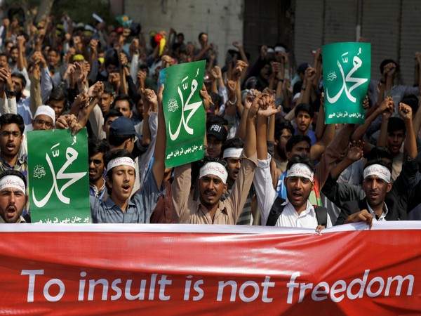 Protests in Pakistan against blasphemy in 2018. (File Photo/Reuters)