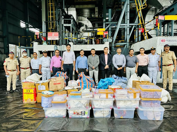 Mumbai customs destroys 128.47 kg drugs (Photo/ANI)